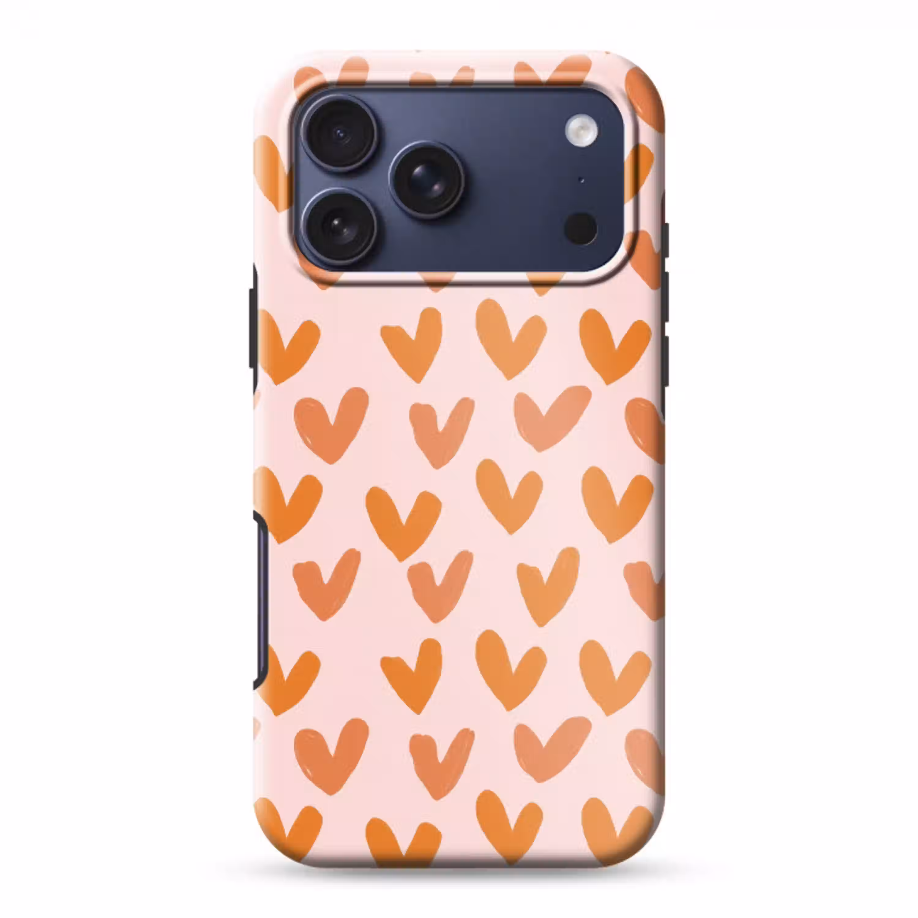 Hartjes - Getekend - Oranje Toughcase MagSafe Apple iPhone 17 Pro Max klein 1019 -3d