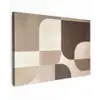 Geometrisch - Geweven structuur - Modern canvas 2cm klein -z3d