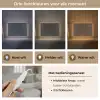 Beton - Patroon - Zwart Light Box met kabel (Tafellamp) klein -USP_lichtkleurNL