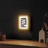 Pizza - Japandi - Decoratie - Vintage Light Box met kabel (Wandlamp) klein -sfeer1