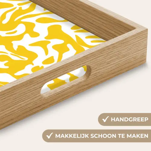 Vormen - Wit - Abstract Dienblad Rechthoek middel -USP_HandgreepNL