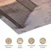 Zonsondergang - Strand - Zand poster papier klein -closeup_NL
