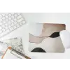 Contourlijnen - Abstracte landschap muismat rubber klein -witbureau