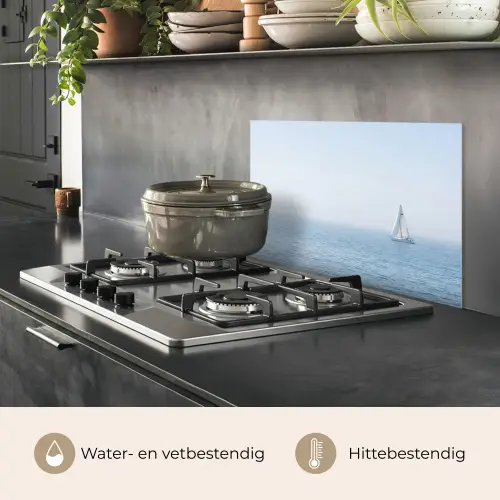 Horizon - Zeilboot - Zee keuken achterwand spatscherm klein -usp_NL