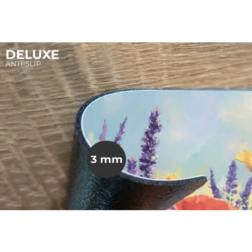 Weide - Bloemen - Kleurrijk Placemat vinyl groot -closeup