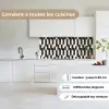 Bogen - Tegels - Marmer - Zwart - Wit keuken achterwand 2 middel 871 -sfeer4_FR