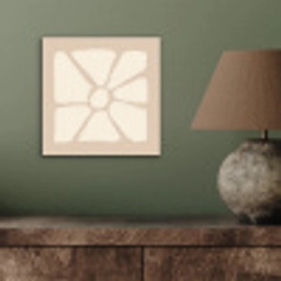 Bloemen - Pastel - Beige - Kunst aluminium wit klein -sfeer2