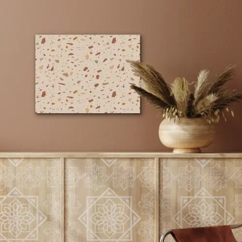 Terrazzo -  Patroon - Kleurrijk - Steen PET vilt klein 837 -sfeer4