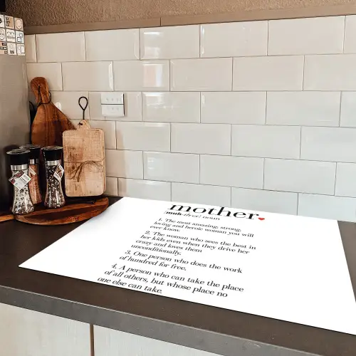 Moeder definitie - Quotes - Mother - Spreuken Inductie beschermer vinyl 3mm klein -sfeer3