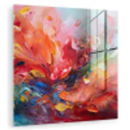 Olieverf - Kunst - Abstract - Kleurrijk plexiglas 5mm klein -zzzproduct_nieuw