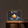 Ster - Gezichtje - Nacht - Wolken Light Box met batterij (Wandlamp kind) middel -sfeer1_kind
