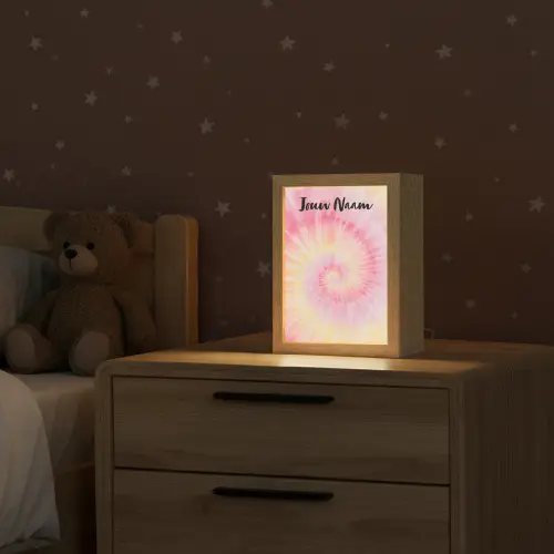 Spiraal - Pastel - Roze Light Box met kabel (Kinderlampje) klein -sfeer1_kind