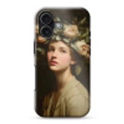 Bloemenstilte - Vrouw - Portret Toughcase MagSafe Apple iPhone 17 klein -3d