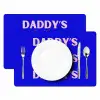 Blauw - Daddy's - Blokletters Placemat vinyl groot -zzsfeer2_Kitchenyeah-website