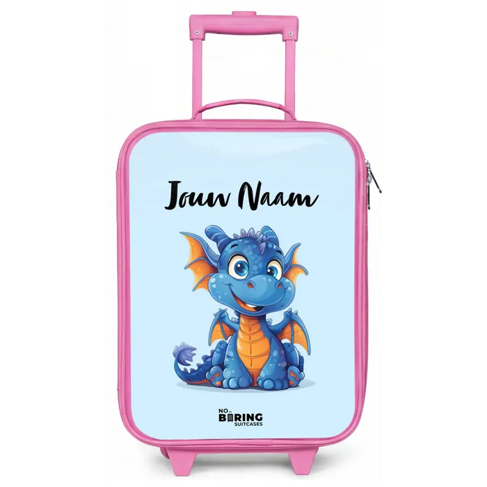 Dinky draakje Kinderkoffer - Roze klein -zz3dotto