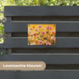 Bloemen - Veld - Geel tuinposter los doek klein -sfeer3