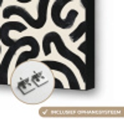 Modern - Abstract - Zwart Textielframe zwart klein 947 -USP_ophangsysteemNL