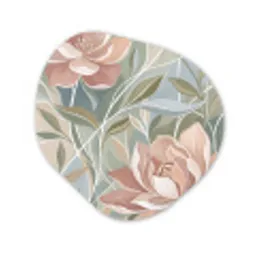Elegant - Romantiek - Roze Wandcirkel Organisch Forex 3mm klein -3d