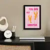 Lobster - Love - Valentijn fotolijst zwart zonder passe partout klein -sfeer1