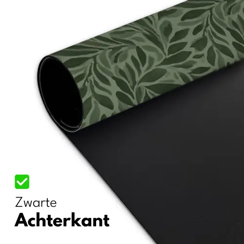 Bladeren - Organisch - Groen Muismat XXL klein 681 -sfeer2