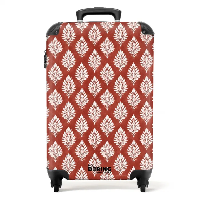 Barok print rood NBS - Handbagage koffer - Volwassenen Unisex middel -productfoto_recht