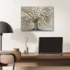 Boom - Beige - Grijs - Goud - Abstract PET vilt klein -sfeer5