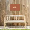 Pluk het Geluk Tuinposter op houten frame 2 cm dik klein -sfeer4