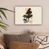 Vleugel - Zwart - Abstract - Illustratie canvas 2cm klein -sfeer1