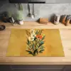 Bladeren - Boeket - Bloemen - Geel Inductie beschermer vinyl 3mm klein -sfeer5