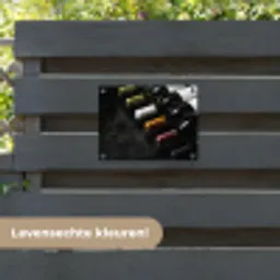 Wijn - Flessen - Variatie - Smaken tuinposter los doek klein -sfeer3