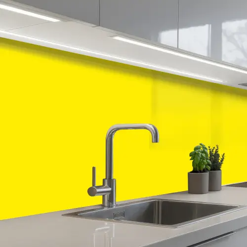 Geel - Citroen - Neon - Kleuren keuken achterwand 2 middel 871 -3d_schuin