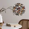 Rust - Zachte - Kleuren - Stenen Wandcirkel behangsticker klein 186 -sfeer3