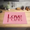 Love - Roze - Spiegeling Inductie beschermer vinyl 3mm klein -sfeer5