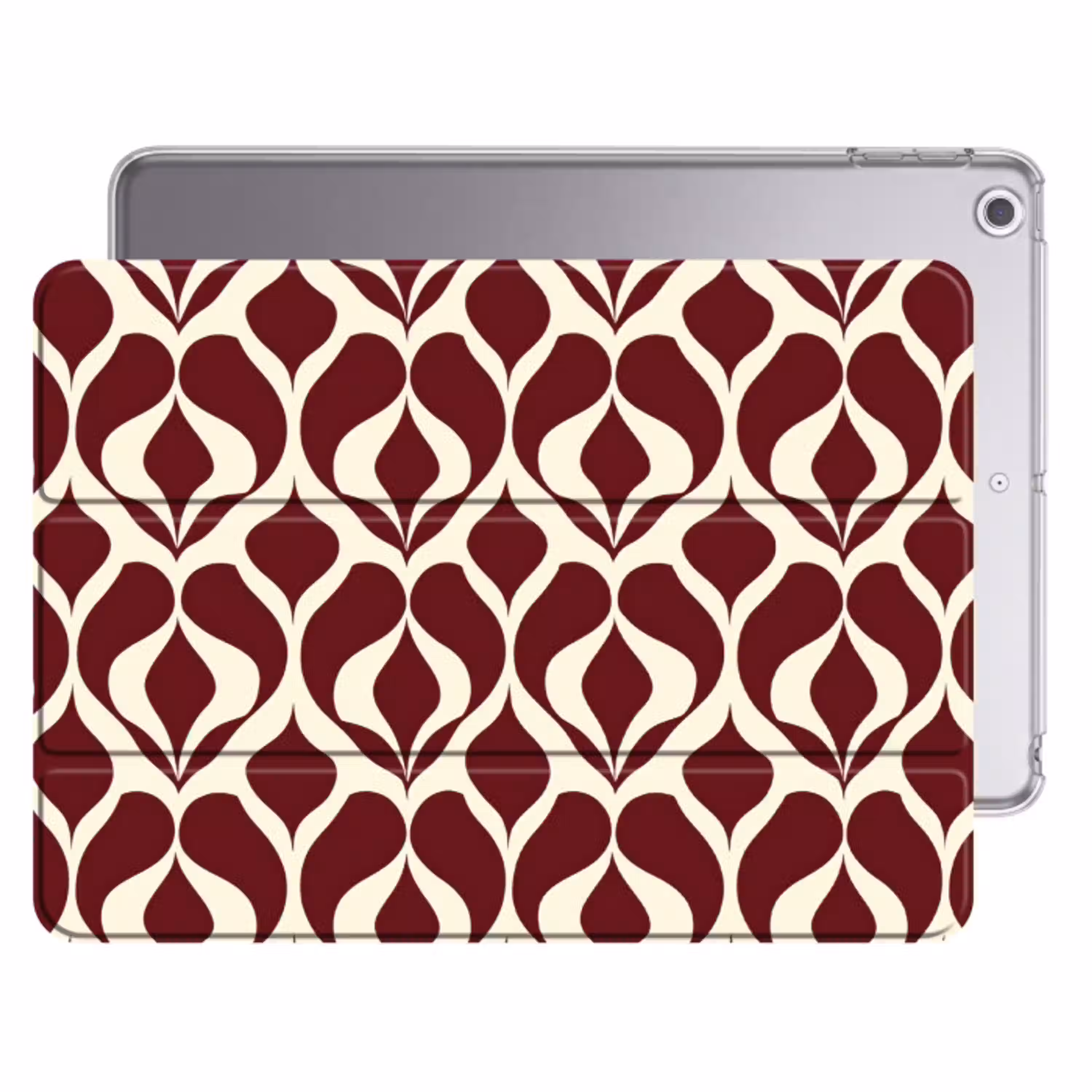 Rood - Druppelpatroon - Grafisch Apple iPad 2017 middel 1172 -threedimensional_3d_global