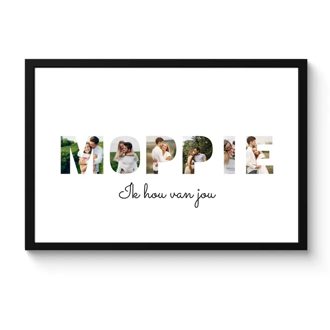 Foto in lijst - Moppie