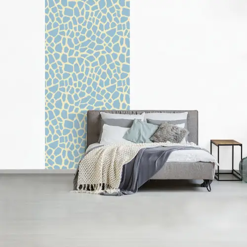 Giraf - Modern - Blauw fotobehang vinyl groot 64 -slaapkamer