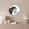 Paard - Modern - Balans Fotolijst rond zonder passe partout klein -sfeer3