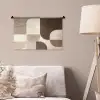 Geometrisch - Geweven structuur - Modern Wandkleed katoen klein -sfeer4