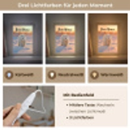 Ijsbeer - Sneeuw - Zonsopgang Light Box met kabel (Kinderlampje) klein -USP_lichtkleurDE