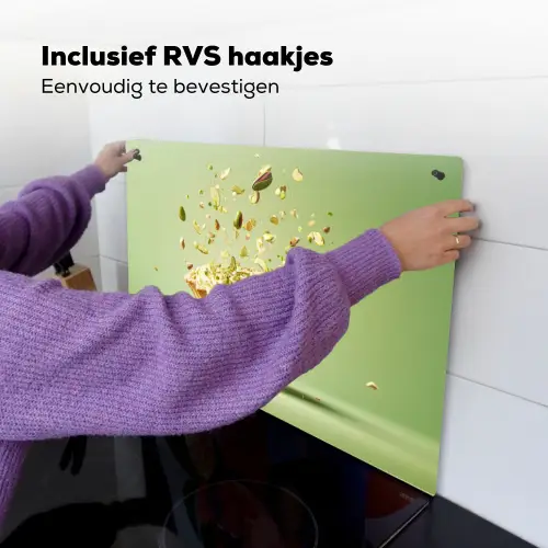 Pistache - Taart - Noten - Eten Inductie beschemer met haakjes klein -ky-ophangen-nl