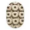 Donuts - Chocolade - Wit - Beige Wandcirkel Ovaal Forex klein -3d