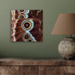 Vleugels - Vlinder - Blauw aluminium wit klein -sfeer2