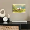 Schaap - Weide - Groen poster papier klein -sfeer1