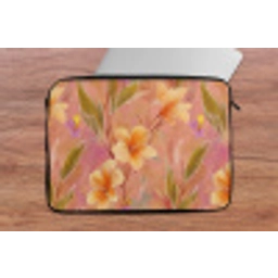 Botanisch - Bloemen - Kleurrijk laptophoes neopreen klein 279 -tafel