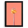 Vork - Spaghetti - Artistiek - Roze KitchenYeah - Keuken - Fotolijst klein -3d