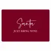 Santa - Wine - Rood - Kerst - Kerstman Placemat vinyl groot -zzsfeer1_Kitchenyeah-website