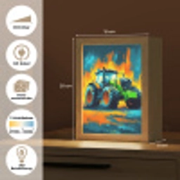 Abstract - Tractor - Groen Light Box met kabel (Kinderlampje) klein -USP_websiteoverzichtDE
