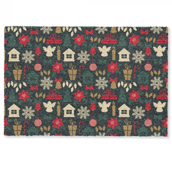 Patroon - Kerst - Symbolen Deurmat klein 898 -zkaufland3d