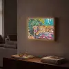 Luipaard - Kleurrijk - Tropisch Light Box met batterij (Wandlamp) middel -sfeer1