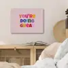 You're doing great - Roze - Kleurrijk PET vilt klein -sfeer3